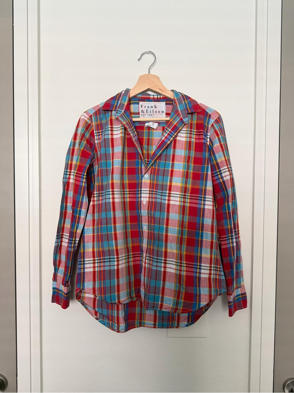 FRANK & EILEEN • eileen plaid button down shirt